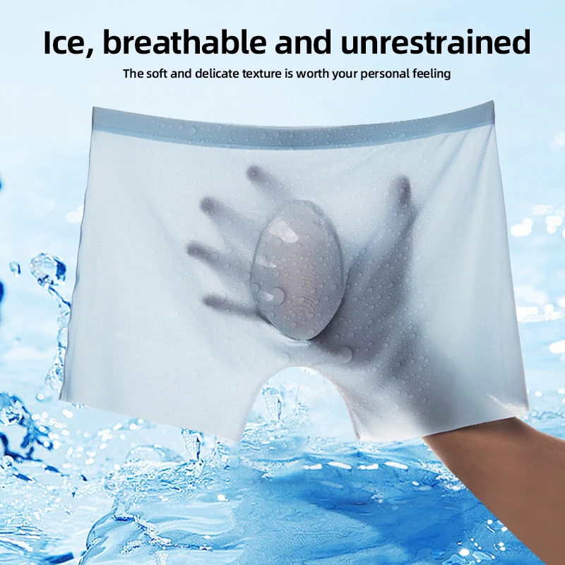 4Pcs/Lot Men Summer Ice Silk B - đánh giá và giá Multi Pack Underwear
