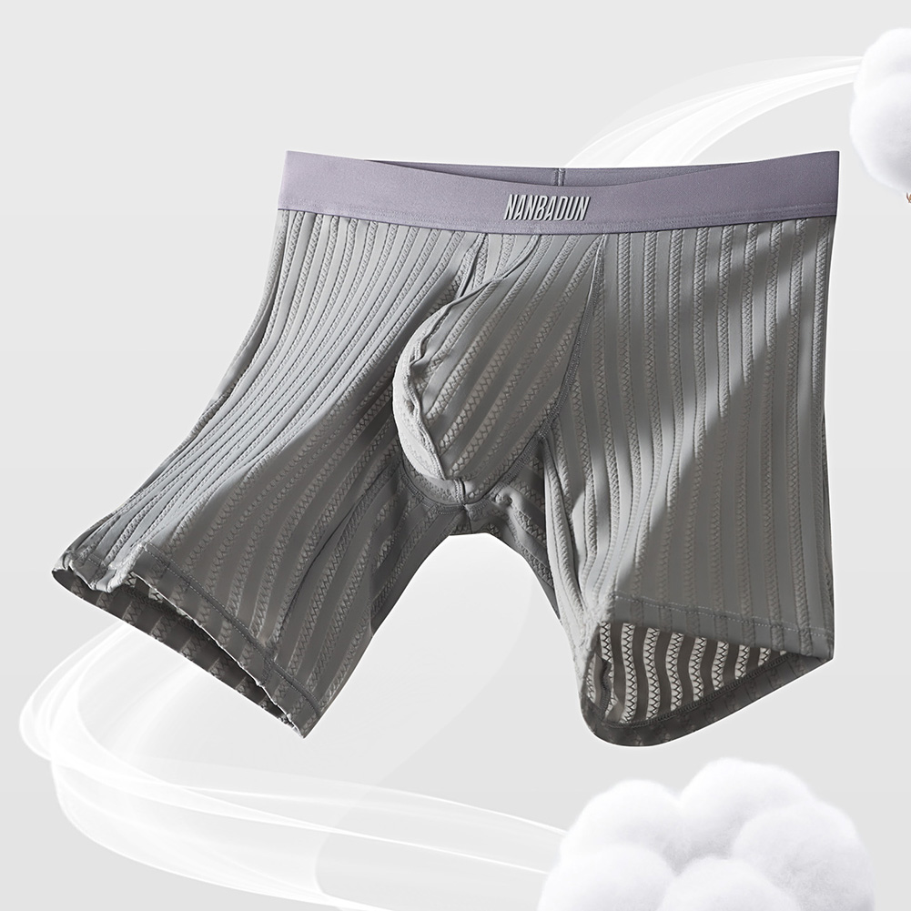 Men Ice Silk Underpants Long L - đánh giá và giá Long Leg Trunk Men